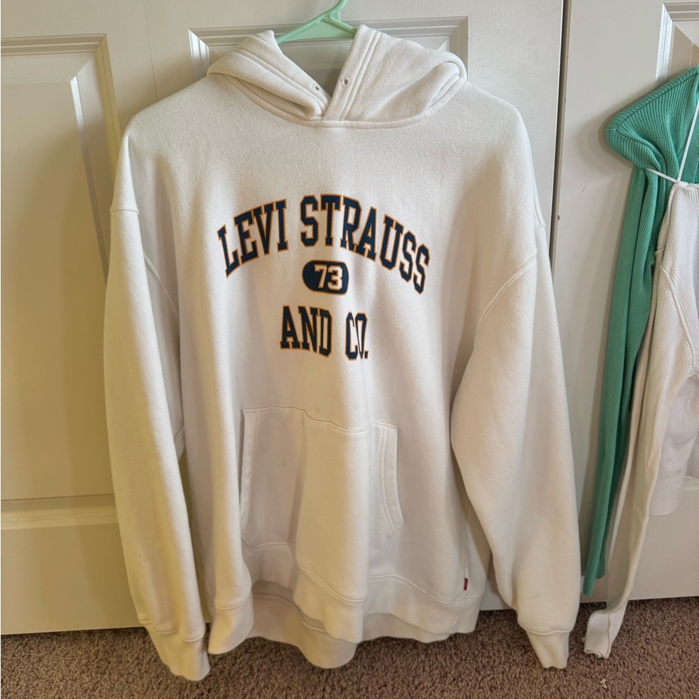 Levi's Cream Relaxed Fit Hoodie